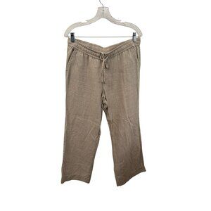 Tommy Bahama women's 100% linen khaki pants size M